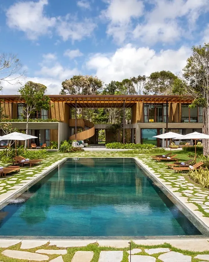 Casa de alto padrão em Trancoso, vista da varanda